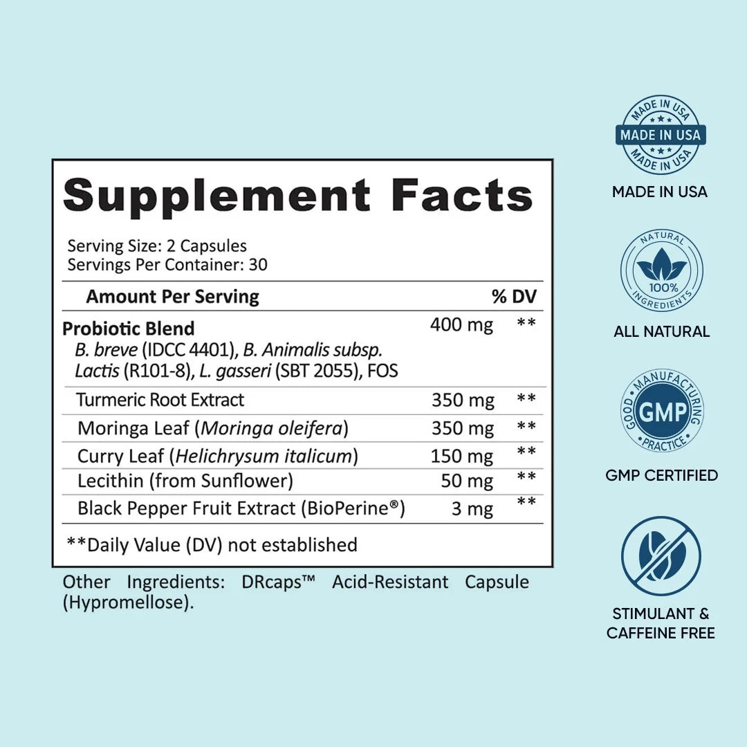 BB Company Provitalize Probiotic Supplements for Menopause Weight, Gut Health, Joint Support, 60 Ct