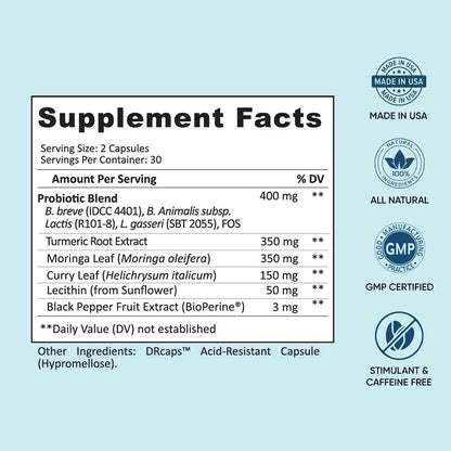 BB Company Provitalize Probiotic Supplements for Menopause Weight, Gut Health, Joint Support, 60 Ct