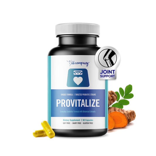 BB Company Provitalize Probiotic Supplements for Menopause Weight, Gut Health, Joint Support, 60 Ct
